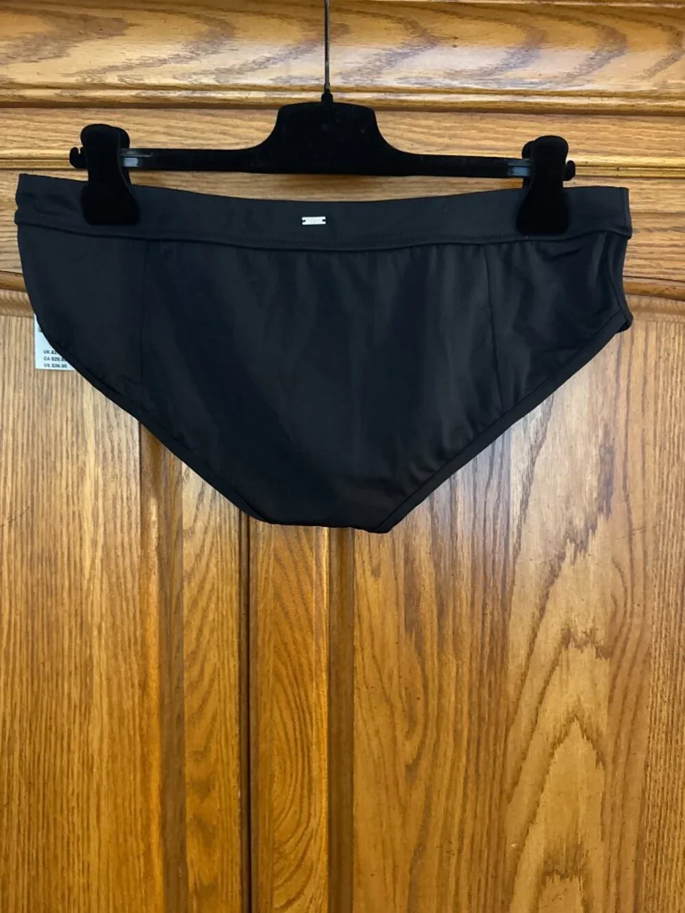 PINK Victoria's Secret Black Bikini Bottoms with Pink Lining